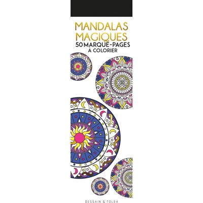 Mandalas magiques : 50 marque-pages à colorier - Publicité Mandalas magiques : 50 marque-pages à colorier - Publicité