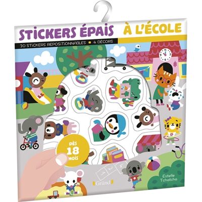 Stickers épais : à l'école : dès 18 mois - Publicité Stickers épais : à l'école : dès 18 mois - Publicité