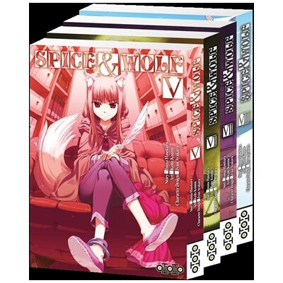 Isuna Hasekura Spice & Wolf - Pack T05 à T08 ( 4ex pour le prix de 2ex ) - Publicité Isuna Hasekura Spice & Wolf - Pack T05 à T08 ( 4ex pour le prix de 2ex ) - Publicité