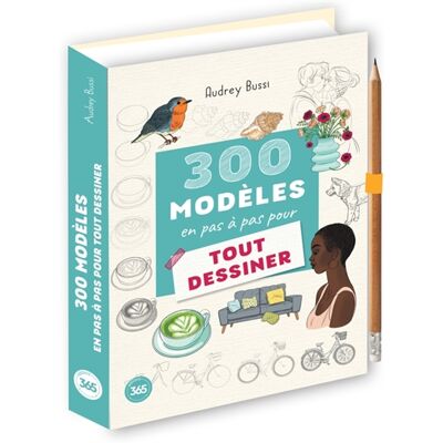 Audrey Bussi 300 modèles en pas à pas pour tout dessiner - Publicité Audrey Bussi 300 modèles en pas à pas pour tout dessiner - Publicité