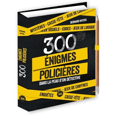 Bernard Myers 300 énigmes policières : dans la peau d'un détective - Publicité Bernard Myers 300 énigmes policières : dans la peau d'un détective - Publicité
