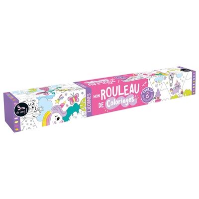 Collectif Mon rouleau de coloriages : Licornes - Publicité Collectif Mon rouleau de coloriages : Licornes - Publicité