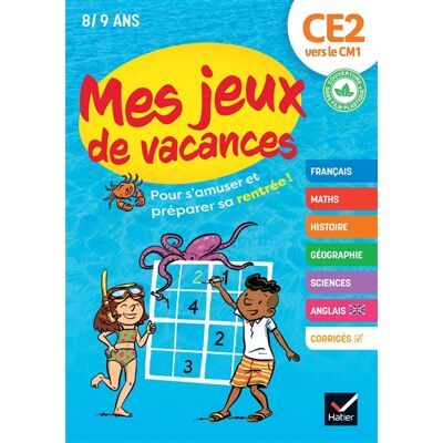Anne Kastor, Lucie Malo Cahier de vacances 2026 - Mes jeux de vacances - Du CE2 vers le CM1 - pour réviser en s'amusant - Publicité Anne Kastor, Lucie Malo Cahier de vacances 2026 - Mes jeux de vacances - Du CE2 vers le CM1 - pour réviser en s'amusant - Publicité