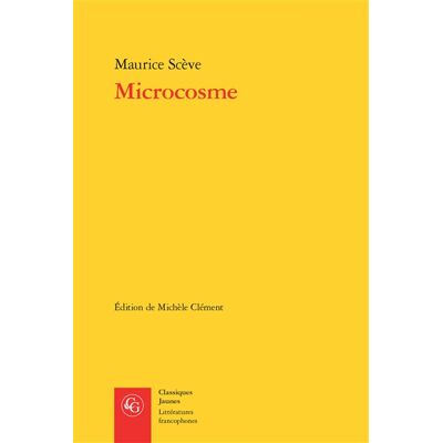 Maurice Scève Microcosme - Publicité Maurice Scève Microcosme - Publicité
