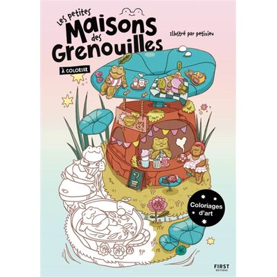 Les petites maisons des grenouilles à colorier - Publicité Les petites maisons des grenouilles à colorier - Publicité