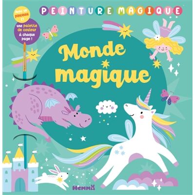 Collectif Peinture magique : Monde magique : Avec un pinceau et une palette de couleurs à chaque page ! - Publicité Collectif Peinture magique : Monde magique : Avec un pinceau et une palette de couleurs à chaque page ! - Publicité