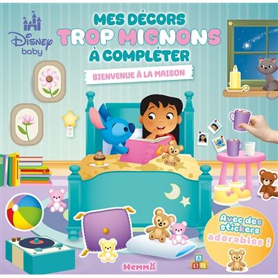 Collectif Disney Baby : Mes décors trop mignons à compléter : Bienvenue à la maison - Avec des stickers Adorables ! - Publicité Collectif Disney Baby : Mes décors trop mignons à compléter : Bienvenue à la maison - Avec des stickers Adorables ! - Publicité