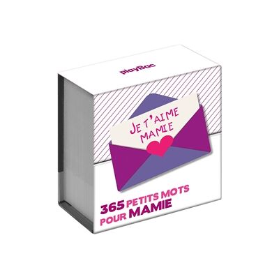 PLAYBAC EDITIONS, Je t'aime mamie : 365 petits mots pour mamie - Publicité PLAYBAC EDITIONS, Je t'aime mamie : 365 petits mots pour mamie - Publicité