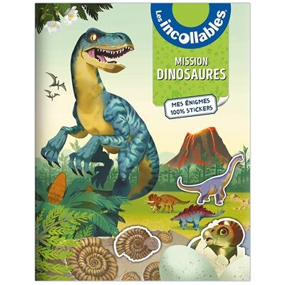 Amstramgram Les incollables : mission dinosaures : mes énigmes 100 % stickers - Publicité Amstramgram Les incollables : mission dinosaures : mes énigmes 100 % stickers - Publicité