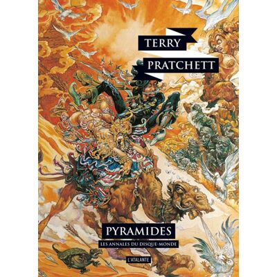 Terry Pratchett Les annales du Disque-monde. Vol. 7. Pyramides : le livre de la sortie - Publicité Terry Pratchett Les annales du Disque-monde. Vol. 7. Pyramides : le livre de la sortie - Publicité