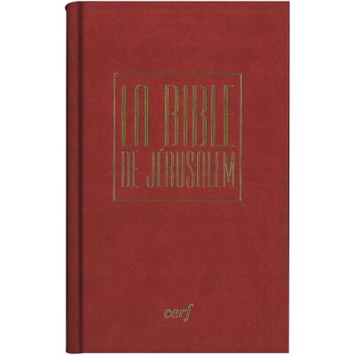 COLLECTIF Bible Jérusalem - Format poche, rouge, sous coffret - Publicité COLLECTIF Bible Jérusalem - Format poche, rouge, sous coffret - Publicité
