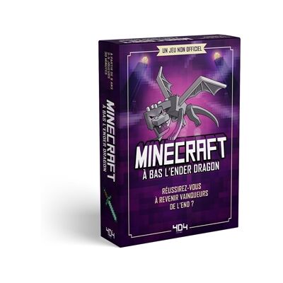 Nicolas Bonnefoy Minecraft : A bas l'Ender dragon ! : Le jeu de cartes - Publicité Nicolas Bonnefoy Minecraft : A bas l'Ender dragon ! : Le jeu de cartes - Publicité