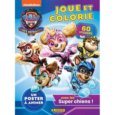 Nickelodeon Pat' Patrouille, la super patrouille, le film : joue et colorie : avec les super chiens ! - Publicité Nickelodeon Pat' Patrouille, la super patrouille, le film : joue et colorie : avec les super chiens ! - Publicité