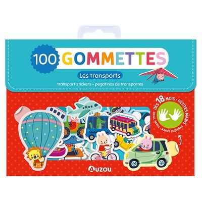 Les transports : 100 gommettes. Transport stickers. Pegatinas de transportes - Publicité Les transports : 100 gommettes. Transport stickers. Pegatinas de transportes - Publicité