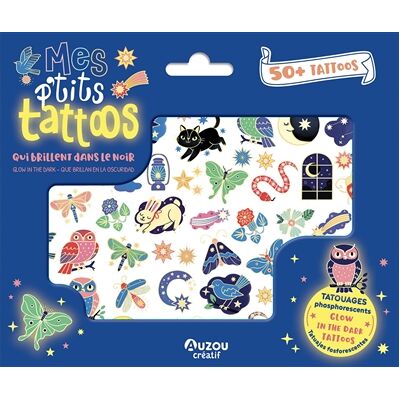 Collectif Mes p'tits tattoos : Qui brillent dans le noir - Publicité Collectif Mes p'tits tattoos : Qui brillent dans le noir - Publicité