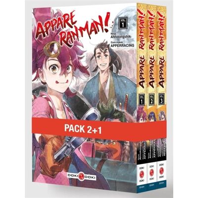 Apperacing Appare Ranman ! - Pack promo vol. 01 à 03 - édition limitée - Publicité Apperacing Appare Ranman ! - Pack promo vol. 01 à 03 - édition limitée - Publicité