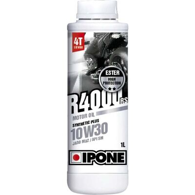 Huile moteur Ipone R 4000 RS 10W-30 4T - Semi synthétique - Publicité Huile moteur Ipone R 4000 RS 10W-30 4T - Semi synthétique - Publicité