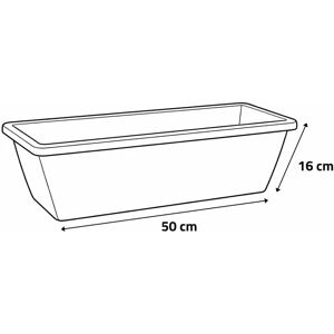 Lot de 4 Balconnières Elho® 50x16cm en plastique effet terre cuite - Publicité Lot de 4 Balconnières Elho® 50x16cm en plastique effet terre cuite - Publicité