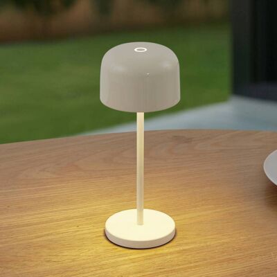 Lampe de table LED rechargeable Lucande Quill, beige, CCT, à intensité variable Quill Lucande, dimmable, beige, Aluminium, Moderne - Publicité Lampe de table LED rechargeable Lucande Quill, beige, CCT, à intensité variable Quill Lucande, dimmable, beige, Aluminium, Moderne - Publicité