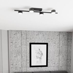 Spot pour plafond Bet, longueur 80 cm, noir, métal, à 4 lampes. Bet EMIBIG LIGHTING, dimmable, noir, Salon / Salle à manger, Métal, Moderne, Projecteur halogène - Publicité Spot pour plafond Bet, longueur 80 cm, noir, métal, à 4 lampes. Bet EMIBIG LIGHTING, dimmable, noir, Salon / Salle à manger, Métal, Moderne, Projecteur halogène - Publicité