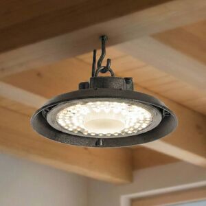 Projecteur de hall LED PRIOS Maikel, noir, IP65, Highbay Maikel, noir, Métal, Spot pour halles - Publicité Projecteur de hall LED PRIOS Maikel, noir, IP65, Highbay Maikel, noir, Métal, Spot pour halles - Publicité