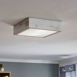 Lampe de Plafond Tromsö Euluna - Bois Verre E27 15W 30x30cm - Publicité Lampe de Plafond Tromsö Euluna - Bois Verre E27 15W 30x30cm - Publicité