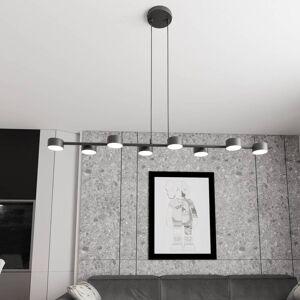 Spot pour plafond Megara, longueur 100 cm, métal, à 8 lampes. Megara EMIBIG LIGHTING, dimmable, noir, Salon / Salle à manger, Métal, Moderne, Projecteur halogène - Publicité Spot pour plafond Megara, longueur 100 cm, métal, à 8 lampes. Megara EMIBIG LIGHTING, dimmable, noir, Salon / Salle à manger, Métal, Moderne, Projecteur halogène - Publicité
