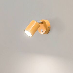 Spot mural Fun, jaune, 14 cm de haut, réglable, GU10 Fun Luminex, orange / jaune, Salon / Salle à manger, Métal, Moderne, Projecteur halogène - Publicité Spot mural Fun, jaune, 14 cm de haut, réglable, GU10 Fun Luminex, orange / jaune, Salon / Salle à manger, Métal, Moderne, Projecteur halogène - Publicité
