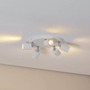 Spot pour plafond Fun, blanc, Ø 30 cm, orientable, GU10 Fun Luminex, dimmable, blanc, Salon / Salle à manger, Métal, Moderne, Projecteur halogène - Publicité Spot pour plafond Fun, blanc, Ø 30 cm, orientable, GU10 Fun Luminex, dimmable, blanc, Salon / Salle à manger, Métal, Moderne, Projecteur halogène - Publicité