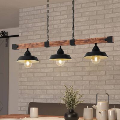 EGLO Suspension luminaire Oldbury, dimmable, noir, Salon / Salle à manger, Métal, Maison de campagne / Rustique, Suspension - Publicité EGLO Suspension luminaire Oldbury, dimmable, noir, Salon / Salle à manger, Métal, Maison de campagne / Rustique, Suspension - Publicité
