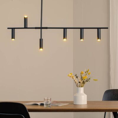 Aldex Trevo 1104K1 Suspension - Moderne, Noire, 6 GU10 - Publicité Aldex Trevo 1104K1 Suspension - Moderne, Noire, 6 GU10 - Publicité