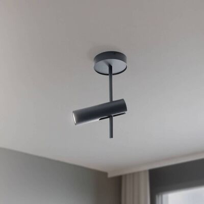 Spot pour plafond Leda 1, anthracite, à 1 lampe, acier, hauteur 34 cm SIGMA, dimmable, noir, Salon / Salle à manger, Métal, Moderne, Spot - Publicité Spot pour plafond Leda 1, anthracite, à 1 lampe, acier, hauteur 34 cm SIGMA, dimmable, noir, Salon / Salle à manger, Métal, Moderne, Spot - Publicité