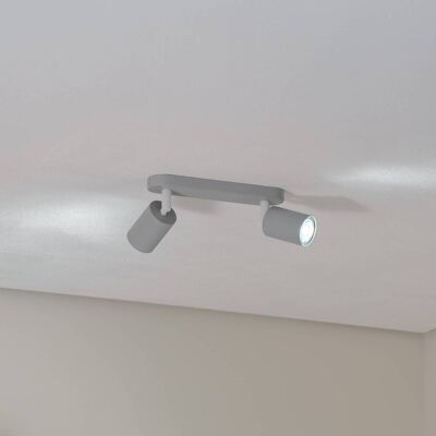 TK Lighting Livia Double Plafonnier Gris - Plafonnier - Publicité TK Lighting Livia Double Plafonnier Gris - Plafonnier - Publicité