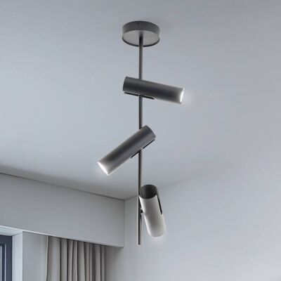 Spot pour plafond Leda 3, anthracite, à 3 lampes, acier, hauteur 76 cm SIGMA, dimmable, noir, Salon / Salle à manger, Métal, Moderne, Spot - Publicité Spot pour plafond Leda 3, anthracite, à 3 lampes, acier, hauteur 76 cm SIGMA, dimmable, noir, Salon / Salle à manger, Métal, Moderne, Spot - Publicité
