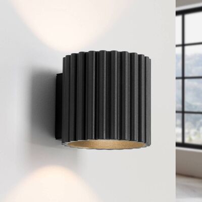 Applique murale RIBLA SOLLUX LIGHTING, dimmable, noir, Salon / Salle à manger, Aluminium, Applique Murale - Publicité Applique murale RIBLA SOLLUX LIGHTING, dimmable, noir, Salon / Salle à manger, Aluminium, Applique Murale - Publicité