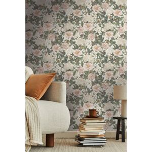 Papier peint floral Profhome 394264-GU papier peint intissé gaufré à chaud légèrement texturé avec des ornements floraux mat gris blanc vert foncé violet bordeaux 5,33 m2 - Publicité Papier peint floral Profhome 394264-GU papier peint intissé gaufré à chaud légèrement texturé avec des ornements floraux mat gris blanc vert foncé violet bordeaux 5,33 m2 - Publicité