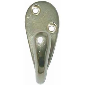 Crochet accroche torchons 2 trous de fixation - Poli verni CADAP - Publicité Crochet accroche torchons 2 trous de fixation - Poli verni CADAP - Publicité