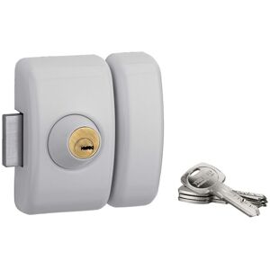 Thirard - Verrou de porte d'entrée vitrée universel 6 goup.45 mm blanc - Publicité Thirard - Verrou de porte d'entrée vitrée universel 6 goup.45 mm blanc - Publicité