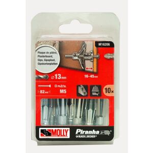 10 Chevilles métalliques à expansion MOLLY Diamètre 5x75mm avec vis M5 - Publicité 10 Chevilles métalliques à expansion MOLLY Diamètre 5x75mm avec vis M5 - Publicité