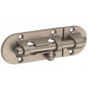 Targette coulissante à pêne rond en zamak et acier - 80 mm - SRDR ABUS - Publicité Targette coulissante à pêne rond en zamak et acier - 80 mm - SRDR ABUS - Publicité