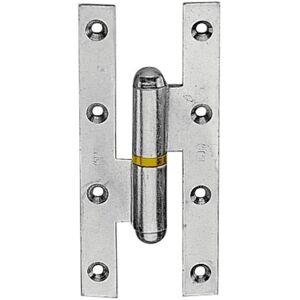 Faure Paumelle acier Picarde zingu? noeud rond, lames ? bouts carr?s 250X90 gauche - Publicité Faure Paumelle acier Picarde zingu? noeud rond, lames ? bouts carr?s 250X90 gauche - Publicité