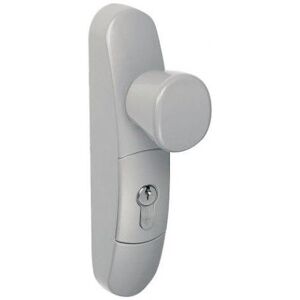 Poignée bouton tournant pour serrure antipanique - EN 3300 gris aluminium métallisé JPM - Publicité Poignée bouton tournant pour serrure antipanique - EN 3300 gris aluminium métallisé JPM - Publicité