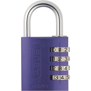 ABUS Cadenas antivol à combinaison 4 Chiffres ? violet 145/40 - Publicité ABUS Cadenas antivol à combinaison 4 Chiffres ? violet 145/40 - Publicité