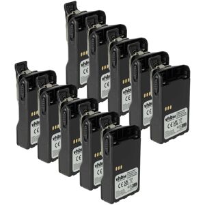 vhbw 10x Batterie compatible avec Motorola EX560XLS, EX560 XLS, EX500, EX560 radio talkie-walkie (2600mAh, 7,2V, Li-ion) - avec clip de ceinture - Publicité vhbw 10x Batterie compatible avec Motorola EX560XLS, EX560 XLS, EX500, EX560 radio talkie-walkie (2600mAh, 7,2V, Li-ion) - avec clip de ceinture - Publicité