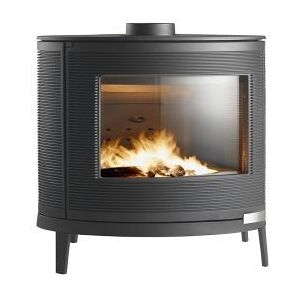 Poêle à bois en fonte Invicta Kaori 9 kW - Rdt: 75% - CO: 0,10% - Bûches 58 cm - Fonte - Publicité Poêle à bois en fonte Invicta Kaori 9 kW - Rdt: 75% - CO: 0,10% - Bûches 58 cm - Fonte - Publicité