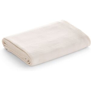 Gamusi Plaid Couvre-Lit En Coton Doux Écru 180x280 Cm - Publicité Gamusi Plaid Couvre-Lit En Coton Doux Écru 180x280 Cm - Publicité