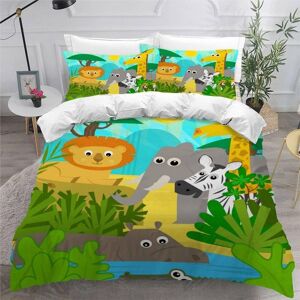Kerota Housse De Couette Animaux De La For¿ºt X Imprim¿¿ D Dessin Anim¿¿ Parure De Lit Personnes Hypoallergique Microfibre Literie Pi¿¿Ces Avec Fermetur - Publicité Kerota Housse De Couette Animaux De La For¿ºt X Imprim¿¿ D Dessin Anim¿¿ Parure De Lit Personnes Hypoallergique Microfibre Literie Pi¿¿Ces Avec Fermetur - Publicité