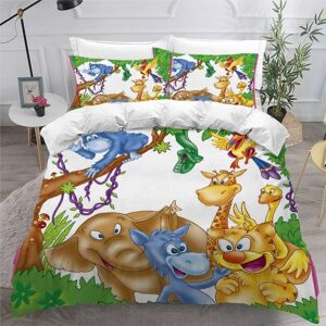 Kerota Housse De Couette Animaux Africains X Imprim¿¿ D Style Anim¿¿ Parure De Lit Personnes Hypoallergique Microfibre Literie Pi¿¿Ces Avec Fermeture ¿¿ - Publicité Kerota Housse De Couette Animaux Africains X Imprim¿¿ D Style Anim¿¿ Parure De Lit Personnes Hypoallergique Microfibre Literie Pi¿¿Ces Avec Fermeture ¿¿ - Publicité