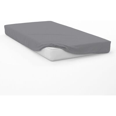 Soleil d'Ocre Drap housse en coton 60x120 cm Gris - Linge de lit - Publicité Soleil d'Ocre Drap housse en coton 60x120 cm Gris - Linge de lit - Publicité
