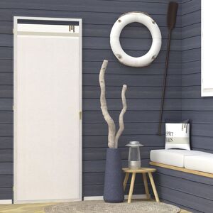 Voilage Porte-Fenêtre En Coton 70x200 Cm Esprit Marin, Par Soleil D'ocre - Publicité Voilage Porte-Fenêtre En Coton 70x200 Cm Esprit Marin, Par Soleil D'ocre - Publicité